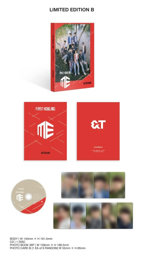 JP] &TEAM - 1ST SINGLE ALBUM FIRST HOWLING : ME ✓ – KSPACE