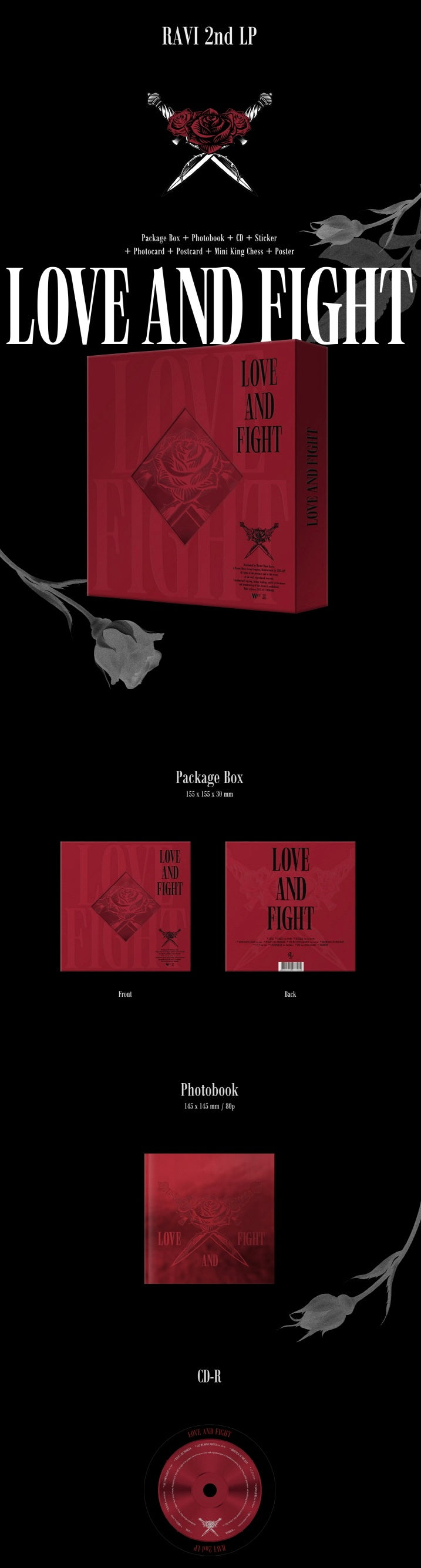 RAVI - 2ND FULL ALBUM LOVE &amp; FIGHT 