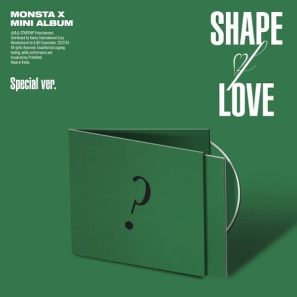 MONSTA X - 11TH MINI ALBUM SHAPE OF LOVE (SPECIAL VER.) ✅