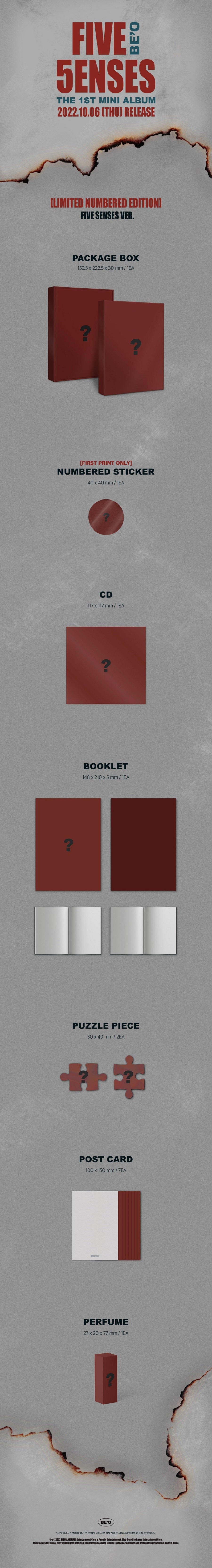 BE'O - FIVE SENSES (FIVE SENSES VER.) ✅ 