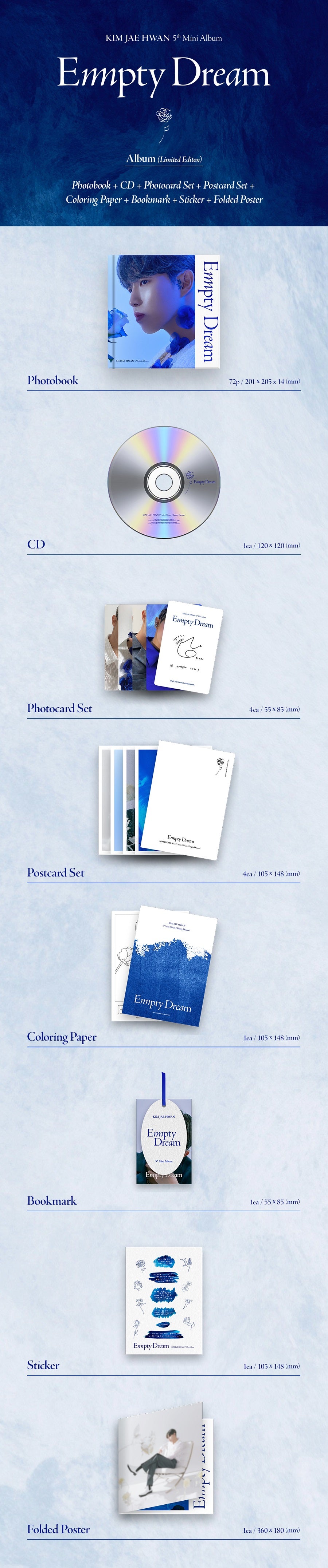 KIM JAE HWAN - EMPTY DREAM (LIMITED EDITION) 
