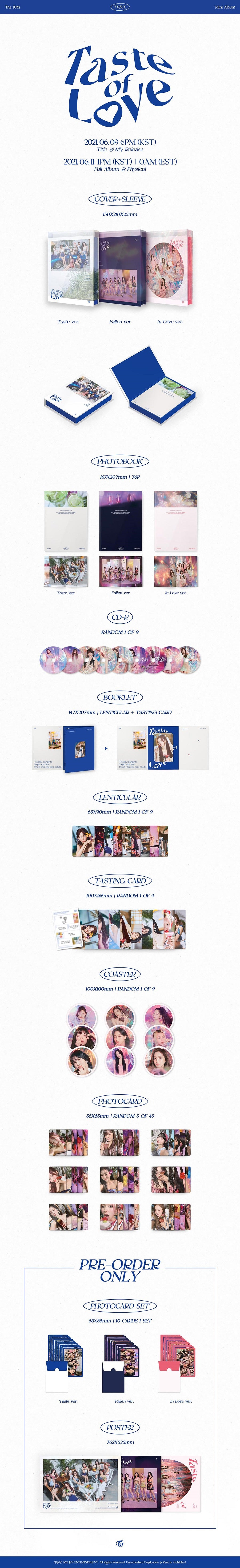 TWICE - 10TH MINI ALBUM TASTE OF LOVE ✓ – KSPACE