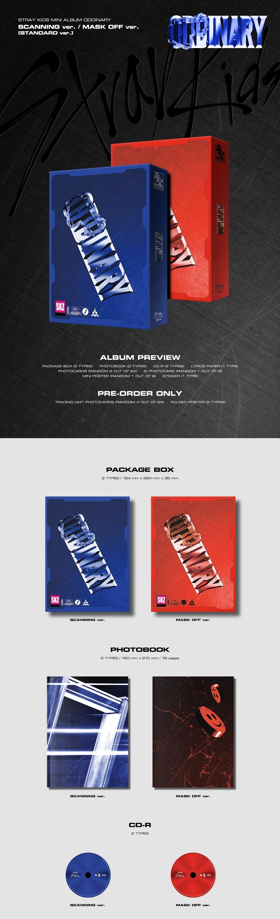STRAY KIDS - ODDINARY MINI ALBUM (STANDARD VER.) ✓ – KSPACE