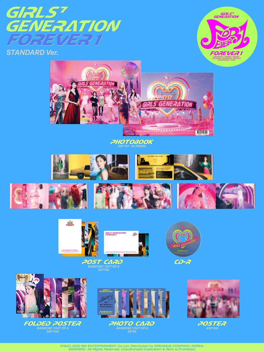 GIRLS' GENERATION - FOREVER 1 (STANDARD VER.) ✅ 