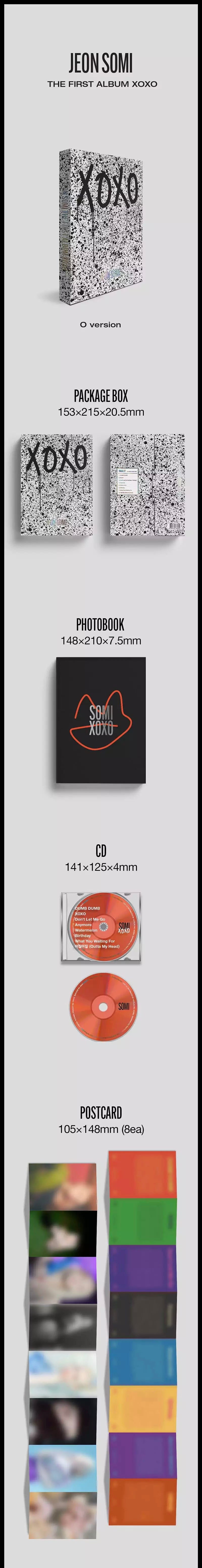 JEON SOMI - THE FIRST ALBUM XOXO (O VER.) ✅